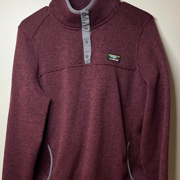 L.L.Bean Women's' Bean's Classic Fleece Pullover Size L - Picture 3 of 8